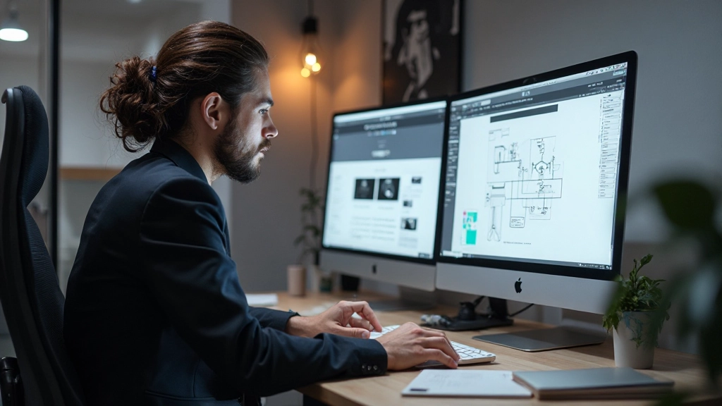 Designer aan het werk met Figma